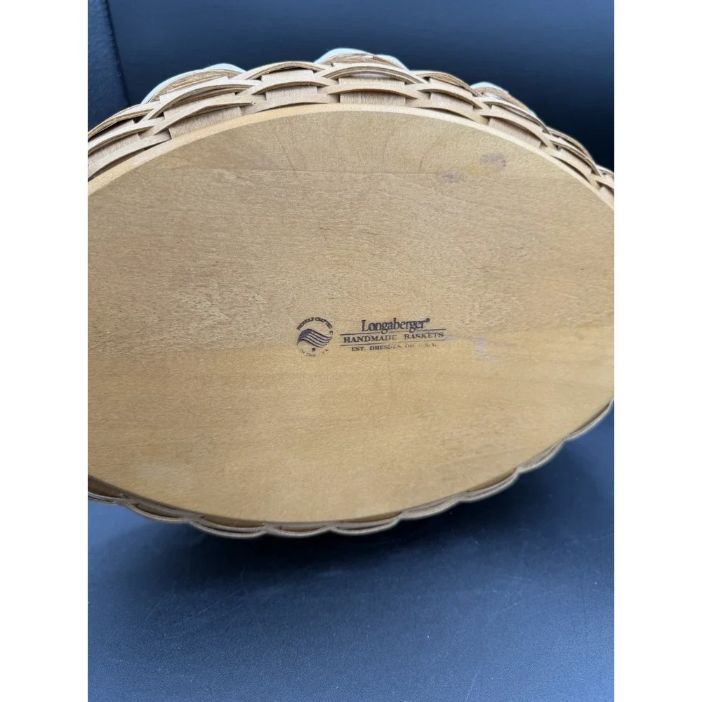 Longaberger 2010 Large Football Super Bowl XLIV Basket 🏈 w/Lid & Protect–RARE!
